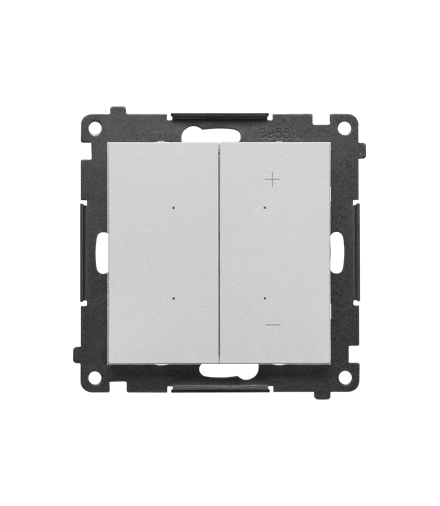 DIMMER W – Ściemniacz do pasków LED-owych, sterowany smartfonem moduł Aluminium mat Simon55 TESW1W.01/143