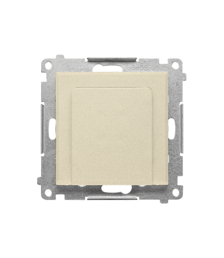 Elektroniczny łącznik hotelowy z podświetleniem LED (moduł), Szampański mat Simon55 TEWH1.01/144