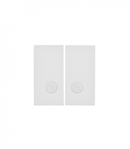 Klawisz podwójny do łączników i przycisków (klawisz) jasnoszary mat Simon55 TKW6/2L2/114