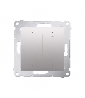 Ściemniacz do pasków LED-owych 12-24 V [Wi-Fi] 120 W (moduł) srebrny mat metalizowany Simon54 DESW1W.01/43