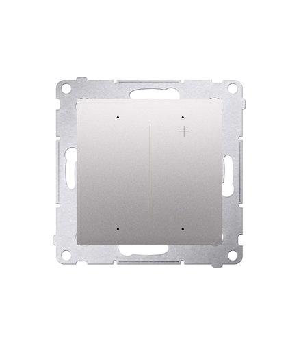 Ściemniacz do pasków LED-owych 12-24 V [Wi-Fi] 120 W (moduł) srebrny mat metalizowany Simon54 DESW1W.01/43