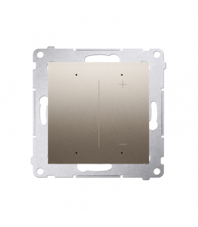 Ściemniacz do pasków LED-owych 12-24 V [Wi-Fi] 120 W (moduł) złoty mat metalizowany Simon54 DESW1W.01/44