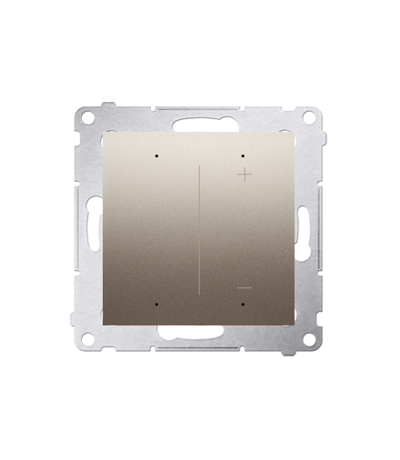 Ściemniacz do pasków LED-owych 12-24 V [Wi-Fi] 120 W (moduł) złoty mat metalizowany Simon54 DESW1W.01/44