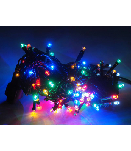Lampki choinkowe 100LED FLASH multicolor+ flash zimny IP20, 230V LXLED056