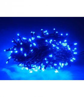 Lampki choinkowe 200LED FLASH niebieski+ flash zimny biały IP20, 230V. LXLED061