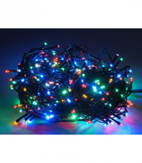 Lampki choinkowe 500 x LED Flash, multicolor + flash zimny biały, IP20, 230V. LXLED065