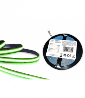 Taśma LED COB IP20 kolor zielony 48W 9,6W/m rol.5m 12V LTC LXL5130