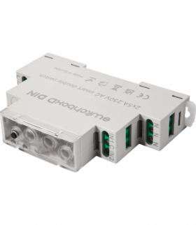 switchBoxD DIN - Sterownik podwójny z wbudowanym pomiarem energii, sterowany smartfonem [Wi-Fi], 16 A, (sterownik dopuszkowy) Simon GO EW2W.DIN