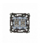Łącznik krzyżowy podwójny z podświetleniem LED, (mechanizm), 10AX, Simon 55 SW7/2L2MR