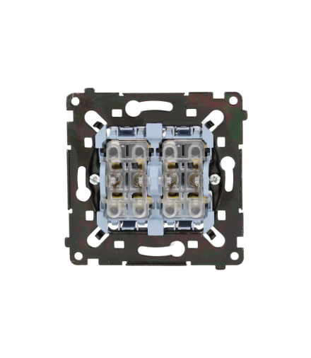 Łącznik krzyżowy podwójny, (mechanizm), 10AX, Simon 55 SW7/2MR