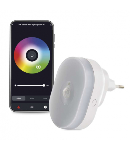 GoSmart Czujnik PIR (czujnik ruchu) z lampką nocną, WiFi EMOS P3322