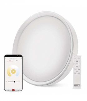 GoSmart Oprawa LED natynkowa, okrągła, 30W, RGB, ściemnialna, WiFi EMOS ZM5191 Tuya