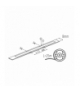 Taśma LED LCOBB 12VDC 8W/M IP00 ciepła 3000K WW Ra 90 Kanlux 38435