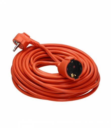 Przedłużacz ogrodowy jednogniazdowy Schuko, PVC 3x1,5mm², długość 30m Orno GES-2(GS)/30M