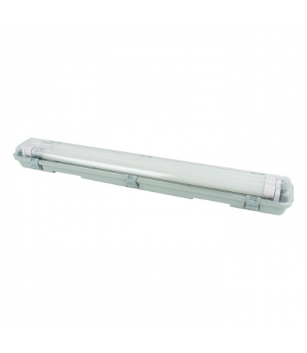 ZESTAW oprawa hermetyczna + 2x tuba, świetlówka LED 60cm 9W 4000K