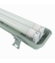 ZESTAW oprawa hermetyczna + 2x tuba, świetlówka LED 60cm 9W 4000K