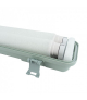 ZESTAW oprawa hermetyczna + 2x tuba, świetlówka LED 60cm 9W 4000K