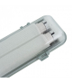 ZESTAW oprawa hermetyczna + 2x tuba, świetlówka LED 60cm 9W 4000K