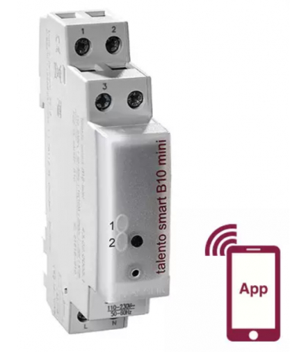 ZEGAR STERUJĄCY TALENTO SMART B10 1 MODUŁ, BEZ WYŚWIETLACZA, 1 KANAŁ, TYGODNIOWY, BLUETOOTH, 100 MIEJSC PAMIĘCI, LED MAX. 600W Grasslin GR-43.02.0005.1
