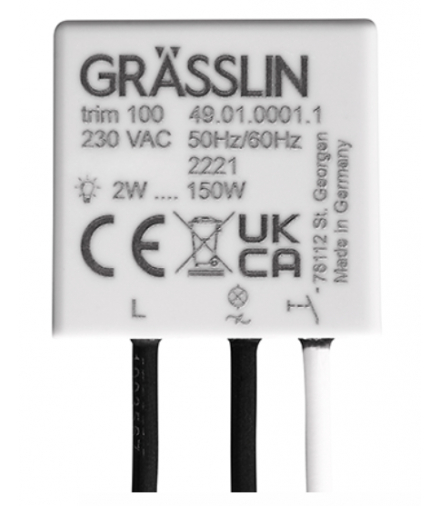 ŚCIEMNIACZ UNIWERSALNY TRIM 100 3 FUNKCJE, 100% WODOODPORNY, LED 150W, OBCIĄŻENIA R/C Grasslin GR-49.01.0001.1