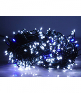 Lampki choinkowe 300LED FLASH zimny biały+flash zimny biały IP20 230V LXLED06
