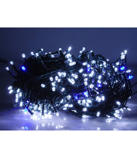 Lampki choinkowe 300LED FLASH zimny biały+flash zimny biały IP20 230V LXLED06