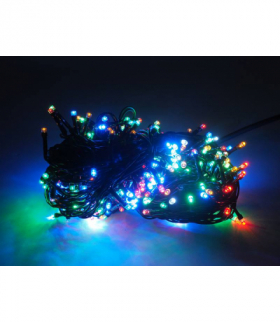 Lampki choinkowe 300 x LED Flash, multicolor + flash zimny biały, IP20, 230V. LXLED064