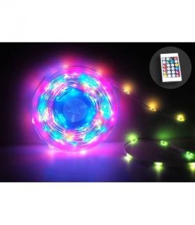 MAGICZNE LAMPKI CHOINKOWE 1MLN KOLORÓW 200-LED RGB, 10m DC54V IP65 STEROWANE APLIKACJĄ +PILOT EC61088