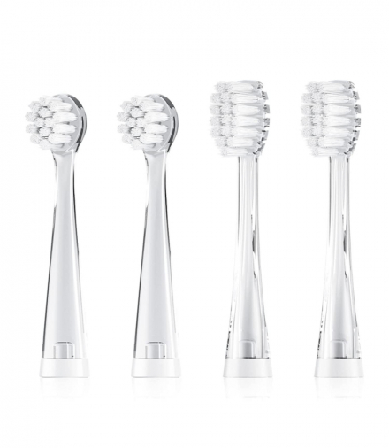 Zestaw zapasowych szczoteczek do SG-513 , 4 szt., kolor transparentny, SG-513 Refill SEAGO CEN-79377