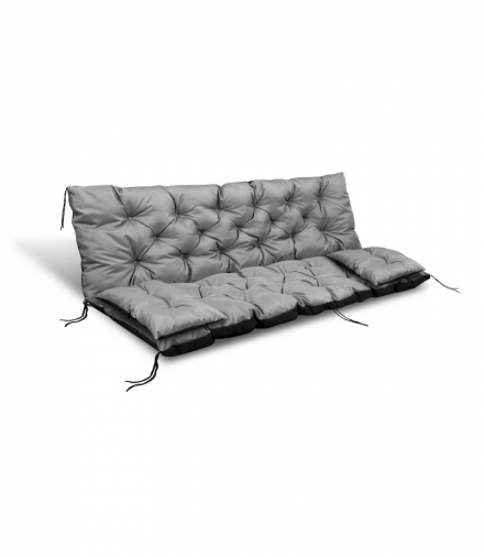 Zestaw ogrodowy szary 180x60x50cm + 2 poduszki 42x42 cm AIO CEN-81941