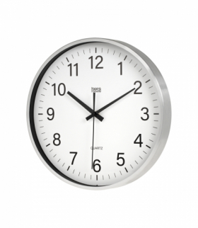 Zegar ścienny 30 cm srebrny Teesa LEC-TSA0036