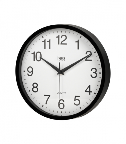 Zegar ścienny 25 cm czarny Teesa LEC-TSA0037B