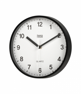 Zegar ścienny 20 cm czarny Teesa LEC-TSA0038B