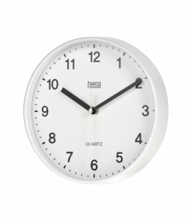 Zegar ścienny 20 cm biały Teesa LEC-TSA0038