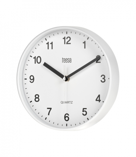 Zegar ścienny 20 cm biały Teesa LEC-TSA0038