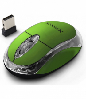 XM105G mysz bezprz. 2.4ghz 3d opt. usb harrier zielona Extreme ESP-XM105G