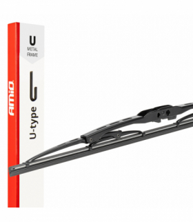 Wycieraczka samochodowa szkieletowa metalowa u-type uniwersalna 26" 650 mm 65 cm amio-04015 AMiO AMI-04015