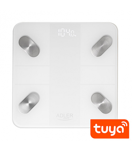 Waga łazienkowa analityczna ? smart - aplikacja tuya ADLER AD 8186 white