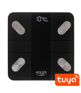 Waga łazienkowa analityczna ? smart - aplikacja tuya ADLER AD 8186 Black