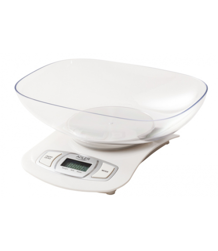 Waga kuchenna z misą ADLER AD 3137 white