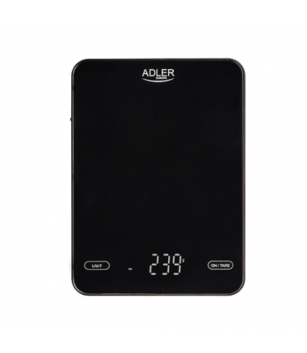 Waga kuchenna 10kg ładowana przez usb ADLER AD 3177 black