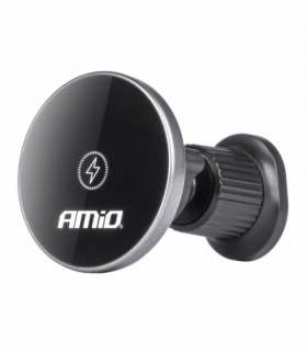 Uchwyt do samochodu na telefon z ładowarką indukcyjną do kratki my mag 15w amio-03773 AMiO AMI-03773