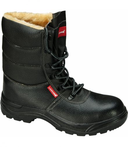 Trzewiki ocieplane wys. skórzane czarne,s3 src,"41",ce,Lahti Pro L3030241