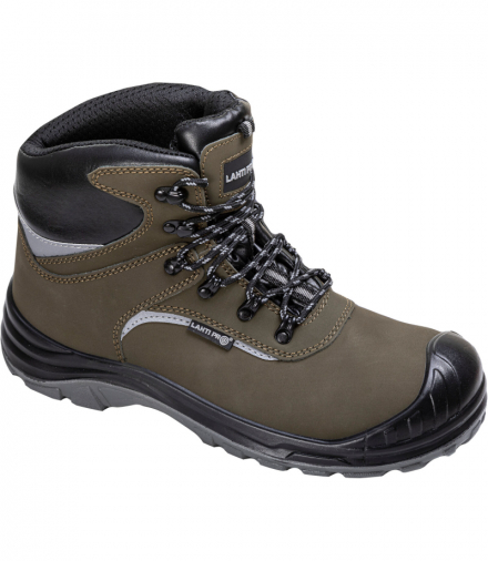 Trzewiki nubukowe ziel.-czar., s3 src, "46", ce, Lahti Pro L3012346