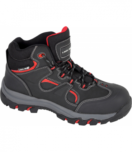 Trzewiki nubukowe czar.-czerw., s3 sra, "40", ce, Lahti Pro L3011740