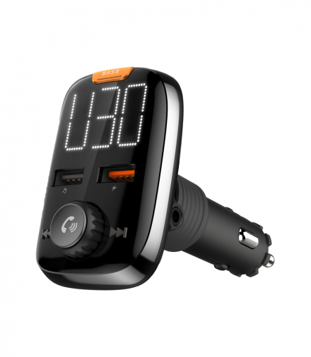 Transmiter samochodowy z funkcją Bluetooth (2x gniazda USB) Peiying LEC-URZ0465-2