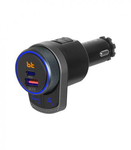 Transmiter samochodowy FM z funkcją bluetooth. Peiying LEC-URZ0486