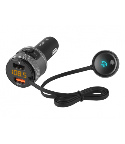 Transmiter fm blow bt zestaw głośnomówiący + ładowarka qc3.0 Blow 74-152