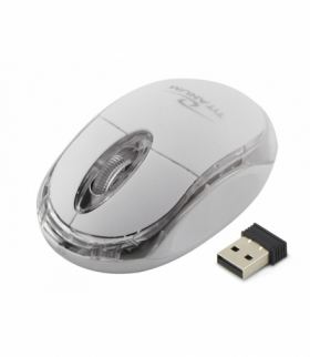 TM120W Mysz bezprzewodowa 2.4GHz 3D optyczna USB Condor biała Titanum ESP-TM120W