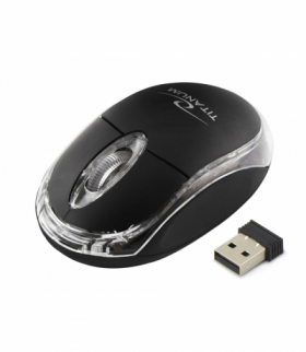 TM120K Mysz bezprzewodowa 2.4GHz 3D optyczna USB Condor czarna Titanum ESP-TM120K